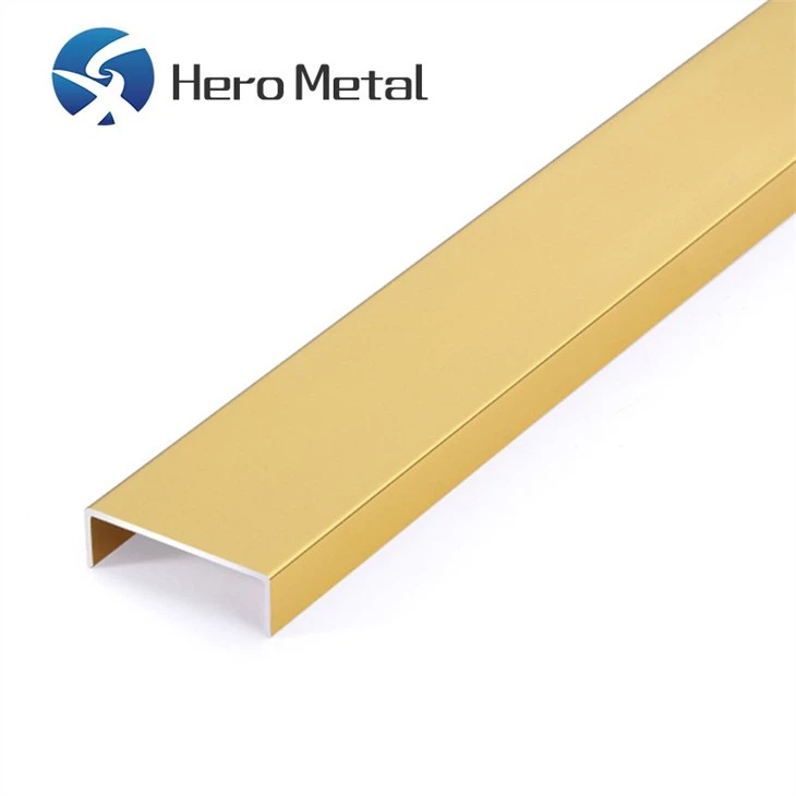 U Shaped Metal Edge Trim Customization