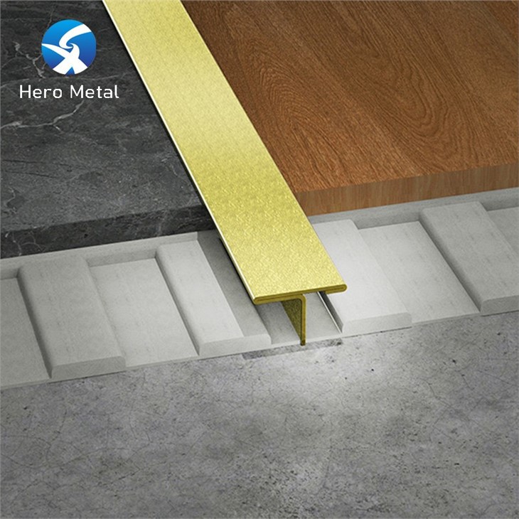 gold color T shape profile