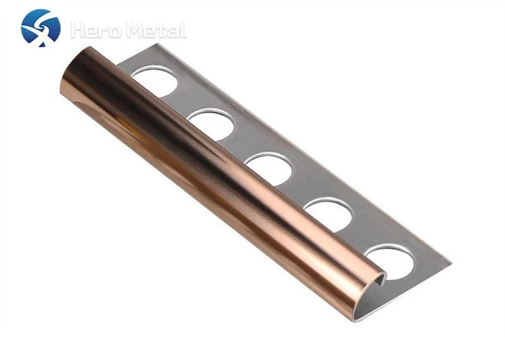 Stainless steel rounded corner floor