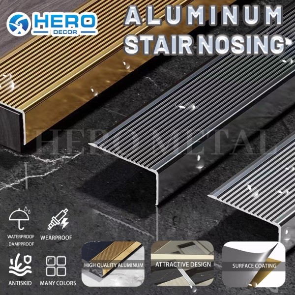 Aluminum stair nosing Aluminum stair nosing
