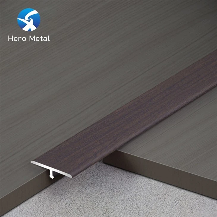 Wood grain Aluminum Trim T Shape (2)